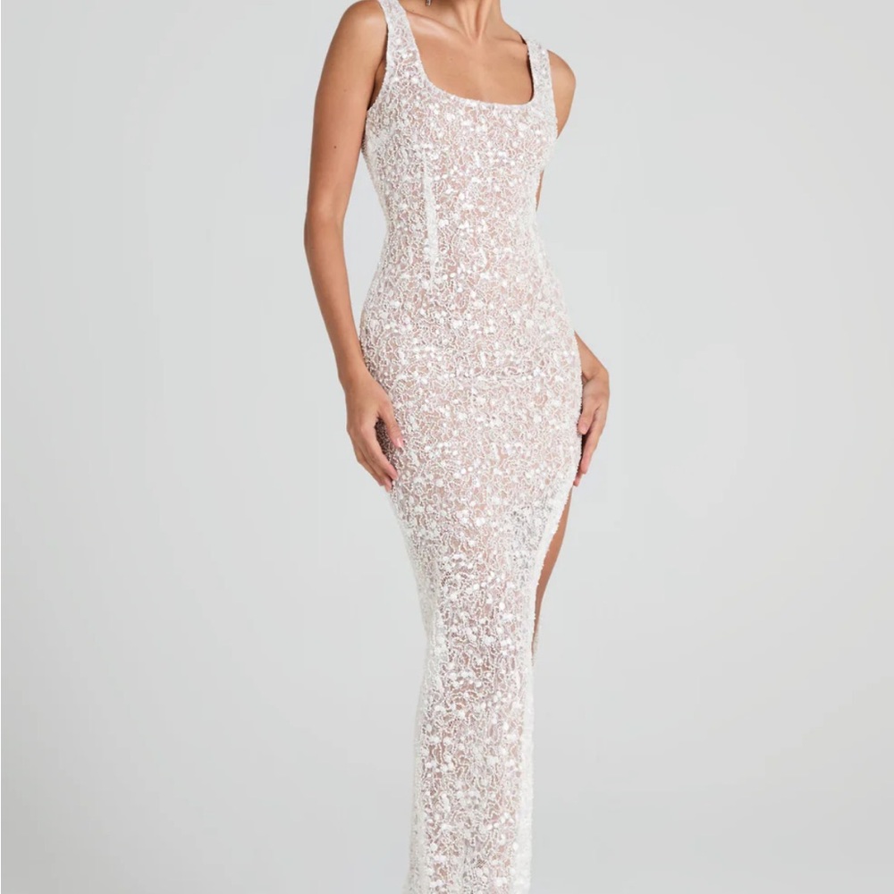 Nadine Merabi Louisa White Dress XS - Picture 2 of 5